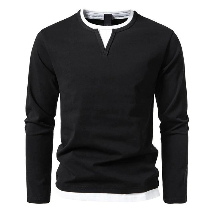 Damien | Men's Sweater in Shirt Style