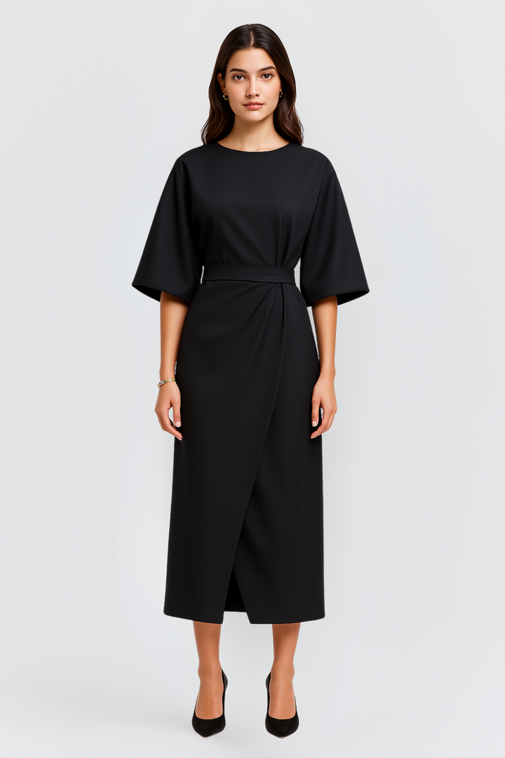 STYLEMIAL | Dress with Lantern Sleeves
