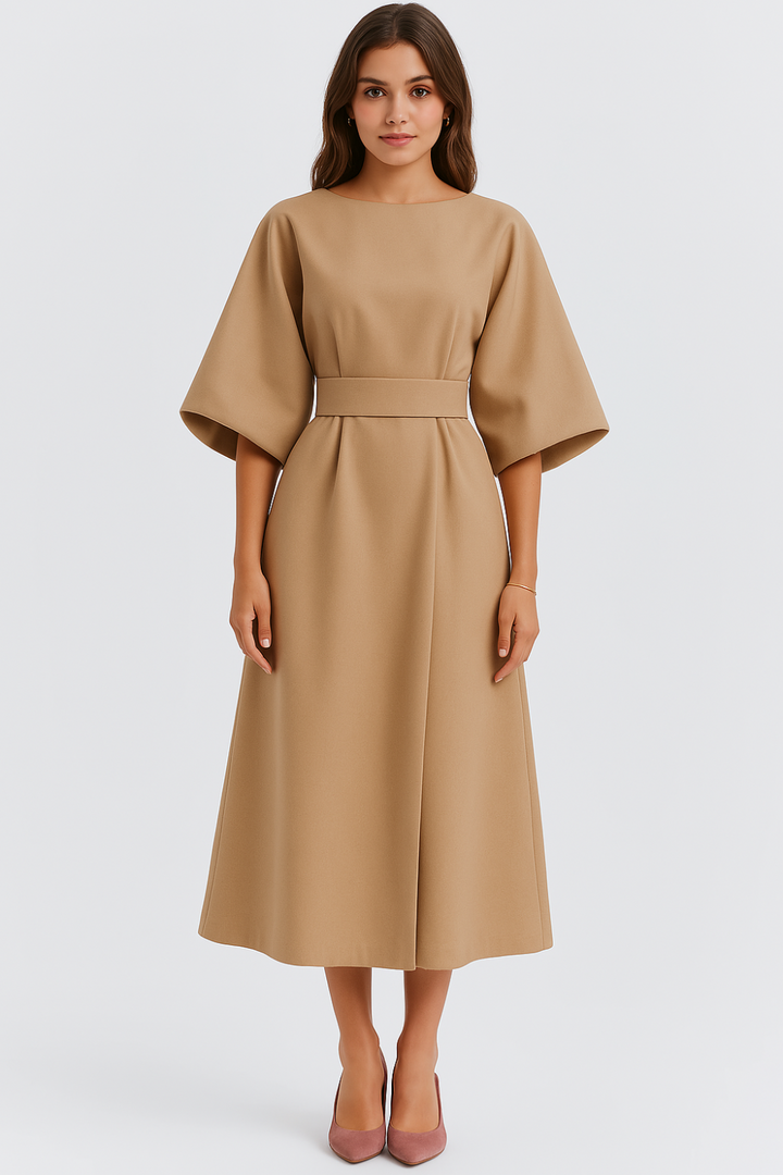STYLEMIAL | Dress with Lantern Sleeves