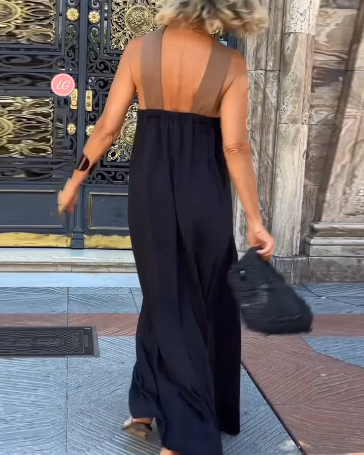 Nicole - Chic Crossover Neckline Dress