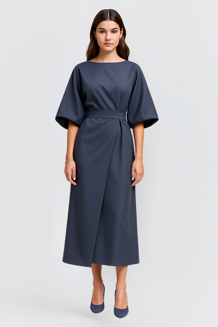 STYLEMIAL | Dress with Lantern Sleeves