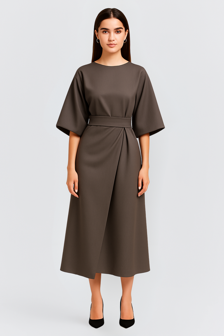 STYLEMIAL | Dress with Lantern Sleeves