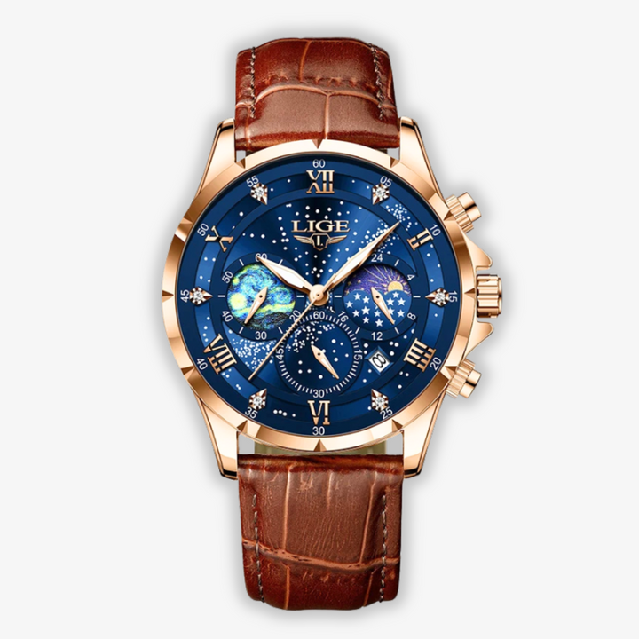 Stylish Moonphase Timepiece