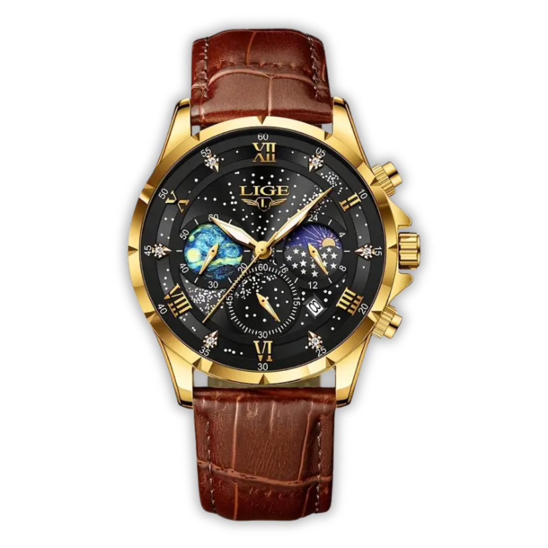 Stylish Moonphase Timepiece