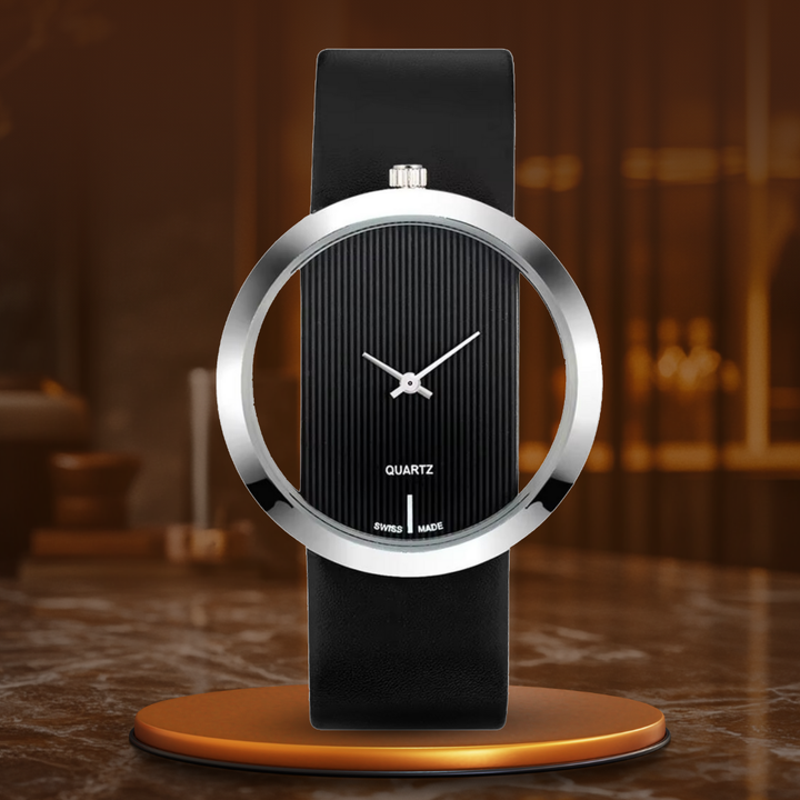 Chic Clear Dial Quartz Timepiece