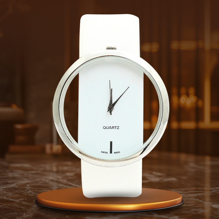 Chic Clear Dial Quartz Timepiece