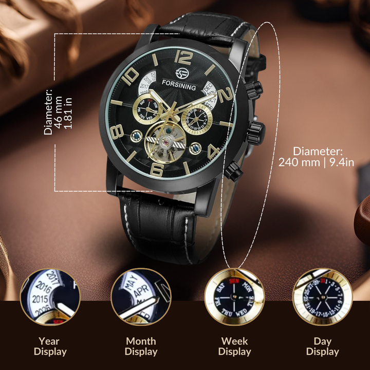 Premium Automatic Mechanical Tourbillon Watch