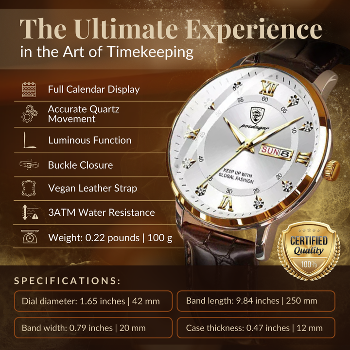 Men's Luminous Waterproof Watch