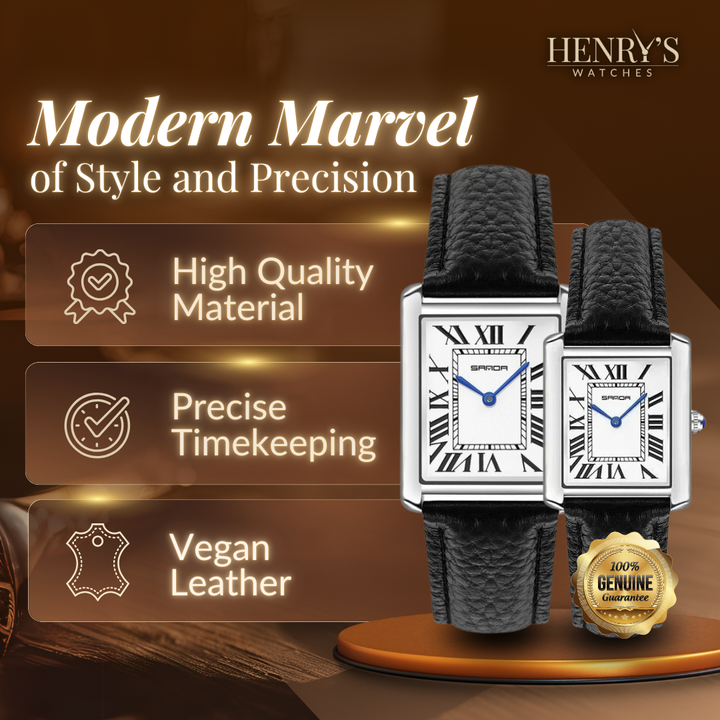 Chic Square Dial Couple Watches