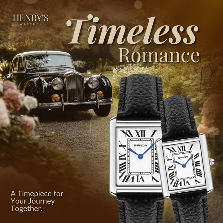 Chic Square Dial Couple Watches