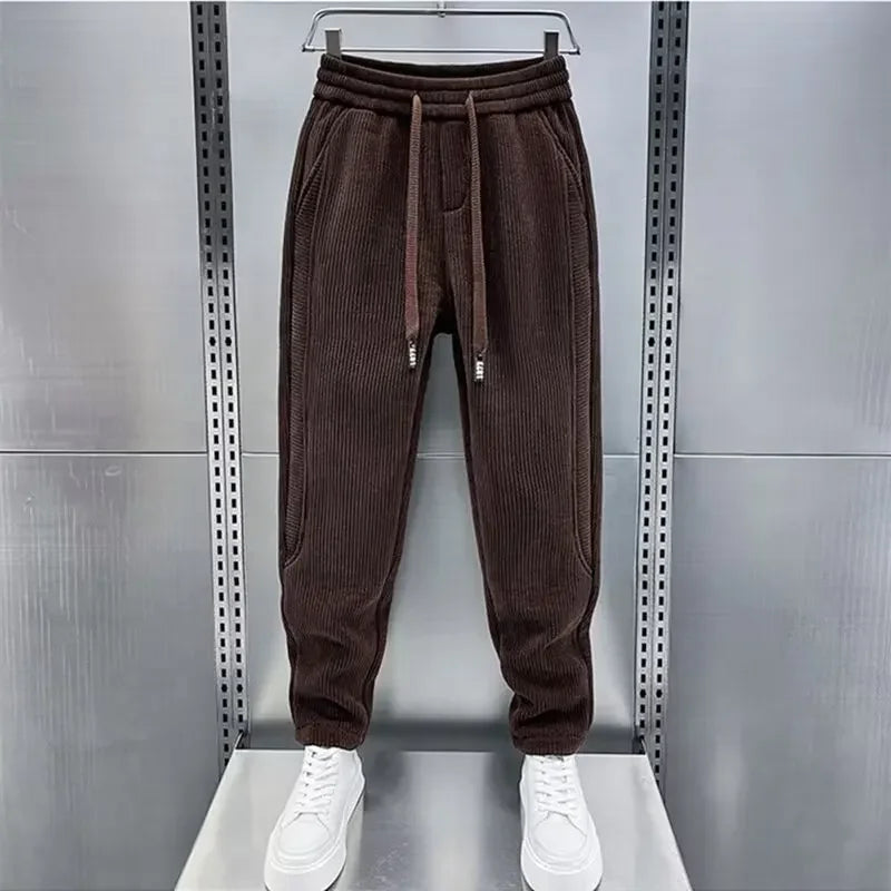 Chic Ribbed Fashion Pants