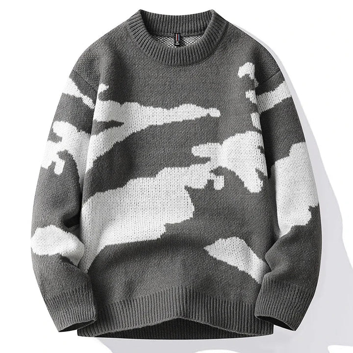 Harper™ | Men's Sweater with Cloud Design
