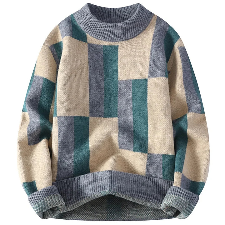 Harper™ Men's Mock Neck Plaid Sweater
