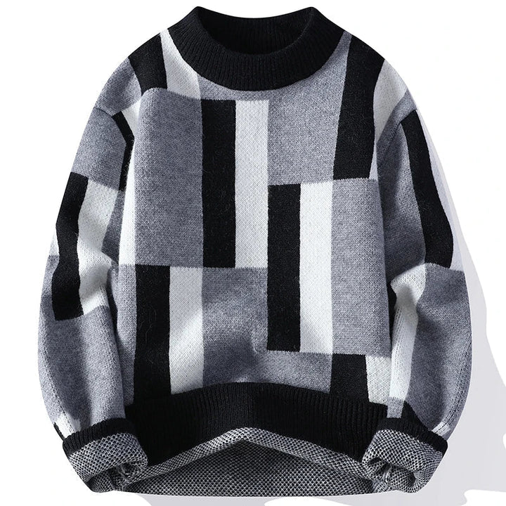 Harper™ Men's Mock Neck Plaid Sweater