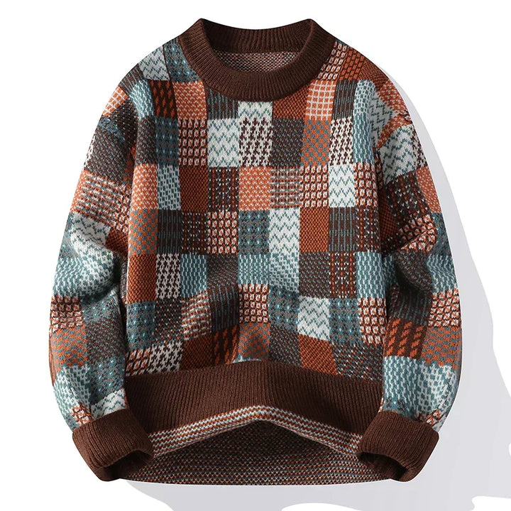 Harper™ | Men's Casual Patchwork Sweater