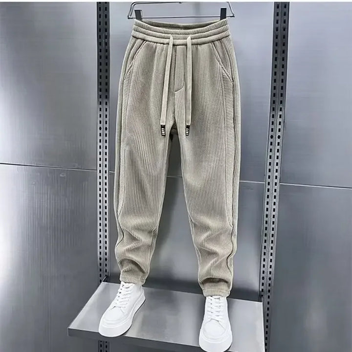 Chic Ribbed Fashion Pants