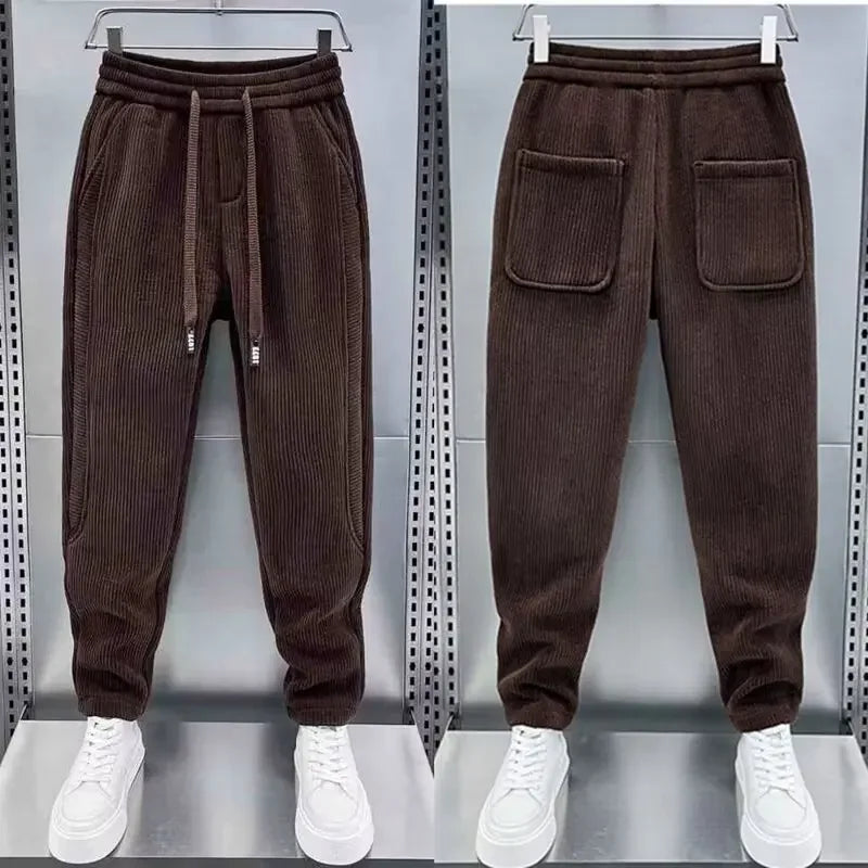 Chic Ribbed Fashion Pants