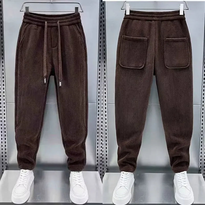 Chic Ribbed Fashion Pants