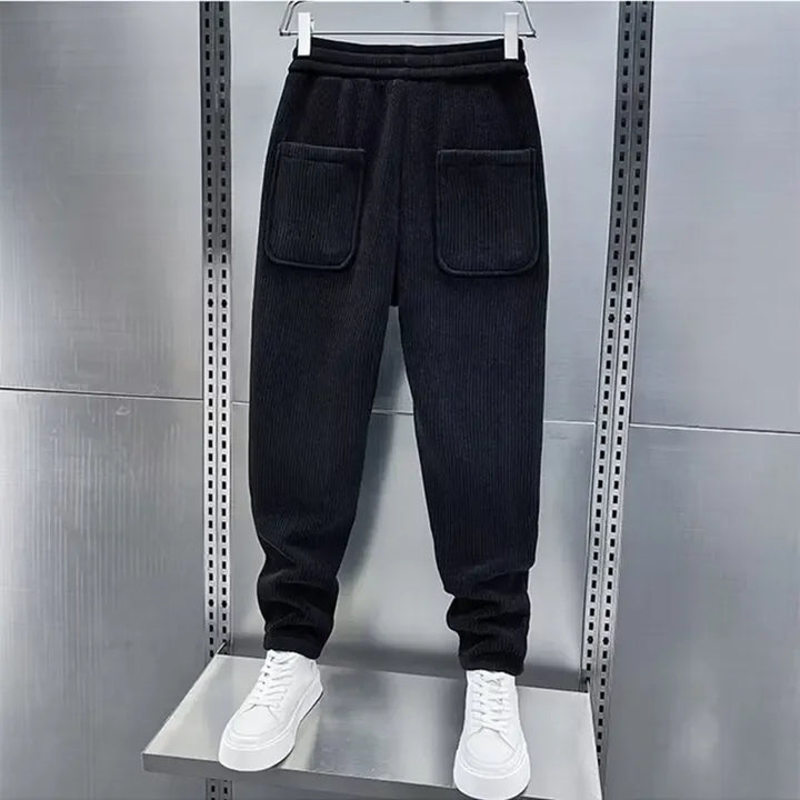 Chic Ribbed Fashion Pants