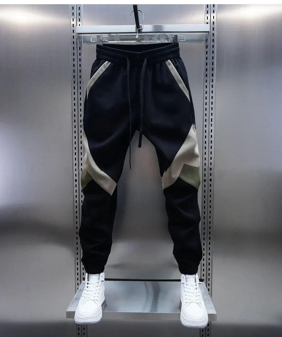 Casual Paneled Trousers