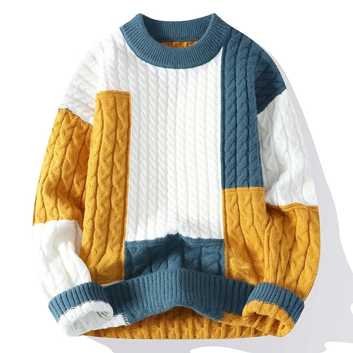 Harper™ Men's Casual Color-Block Sweater