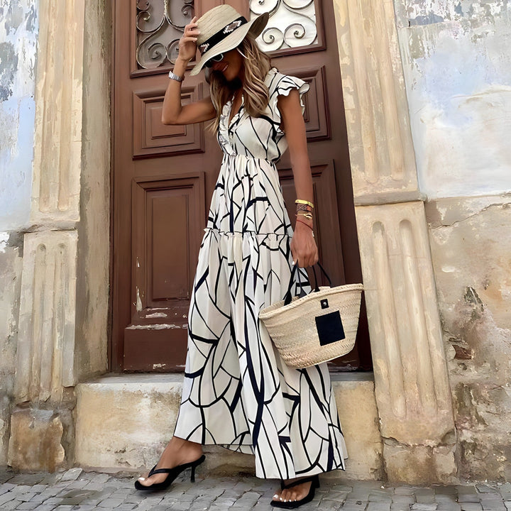 Maddie - Chic Floral Print Dress