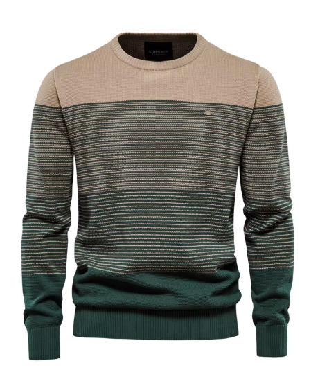 Theodore | Men's Sweater with Shirt Collar