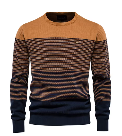 Theodore | Men's Sweater with Shirt Collar