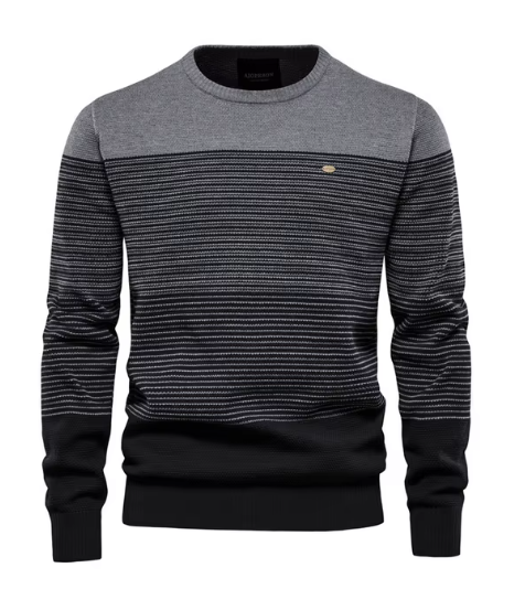 Theodore | Men's Sweater with Shirt Collar