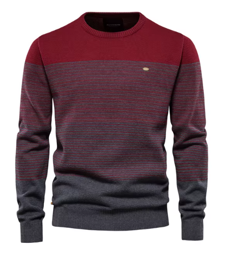 Theodore | Men's Sweater with Shirt Collar