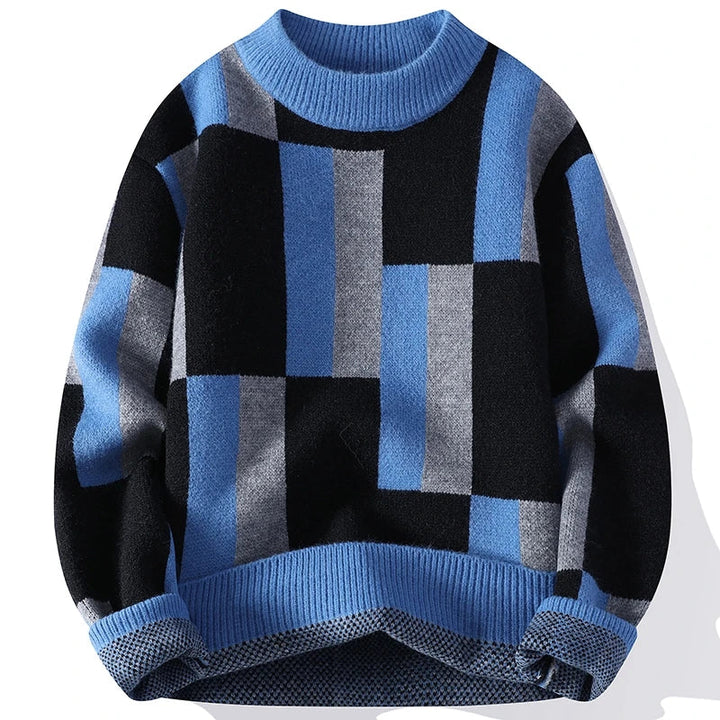 Harper™ Men's Mock Neck Plaid Sweater
