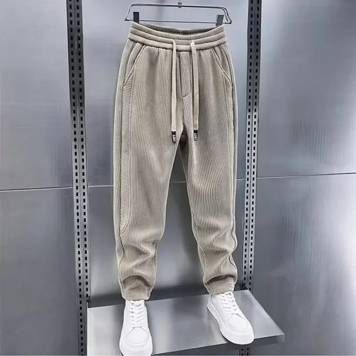 Chic Ribbed Fashion Pants