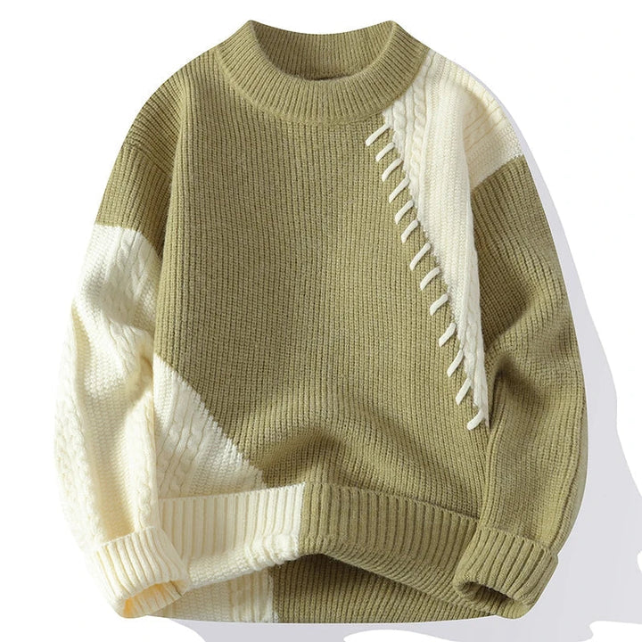 Harper™ | Men's Casual Patchwork Sweater