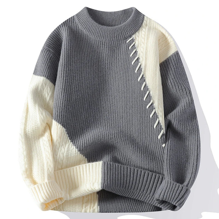 Harper™ | Men's Casual Patchwork Sweater