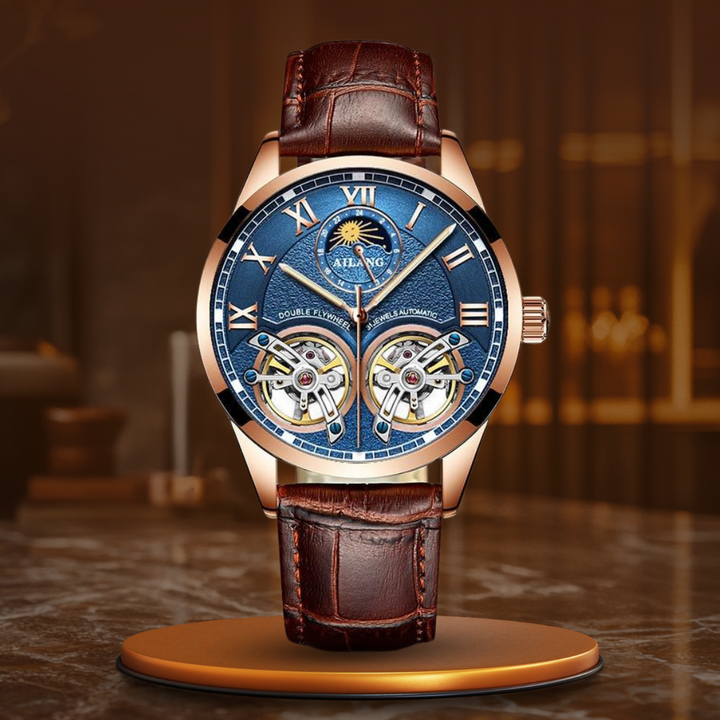 Tourbillon-Inspired Mechanical Business Watch
