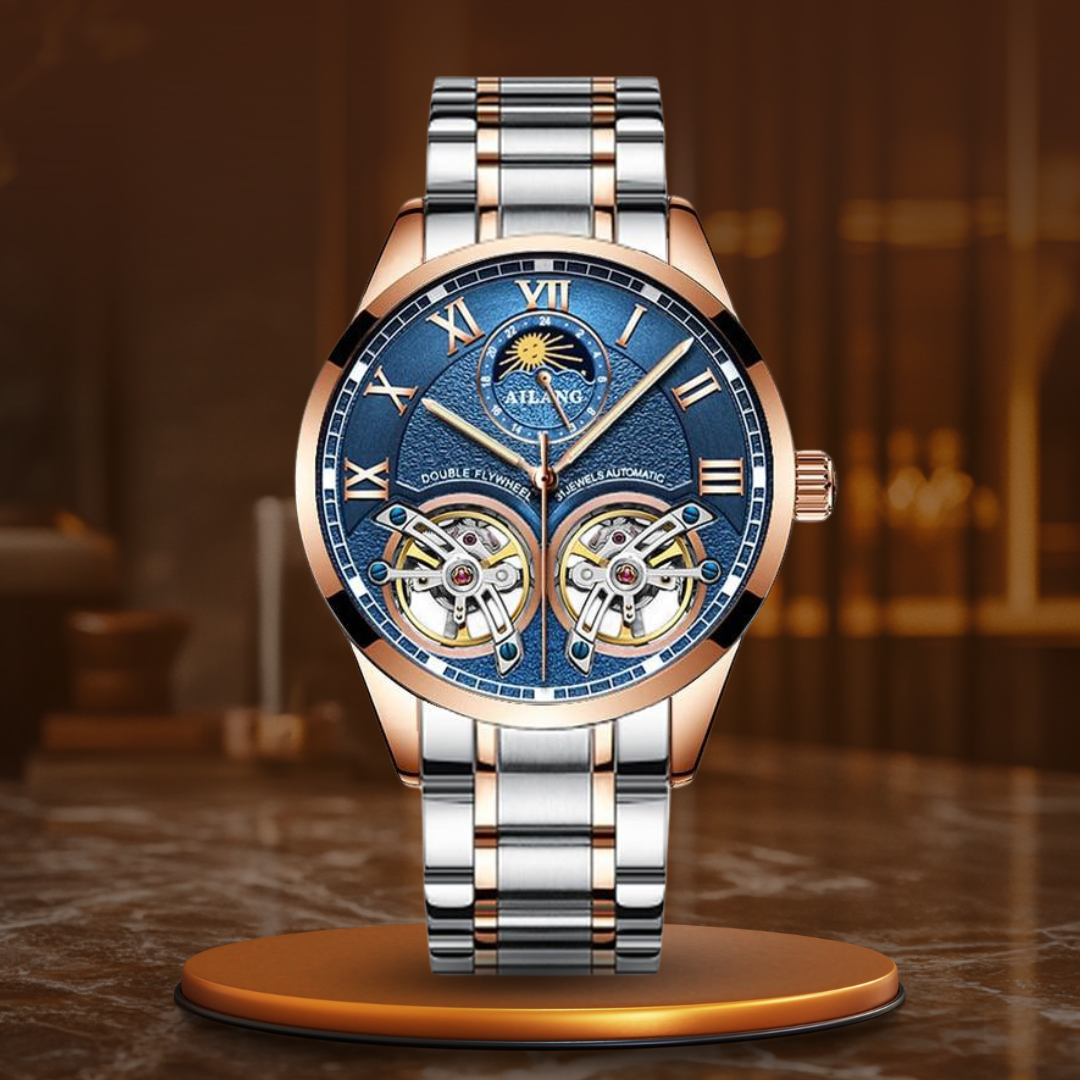 Tourbillon-Inspired Mechanical Business Watch