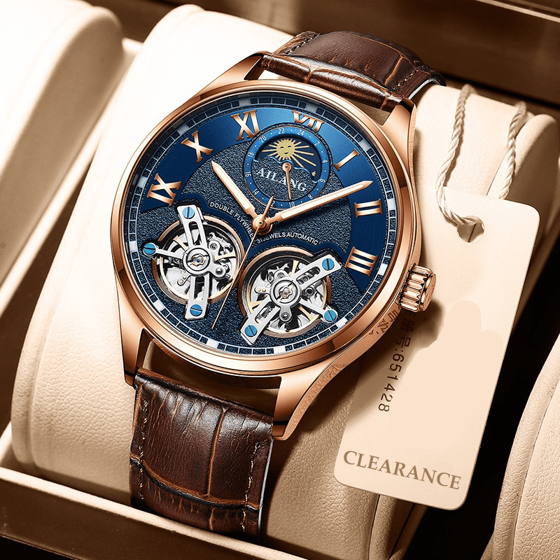 Tourbillon-Inspired Mechanical Business Watch