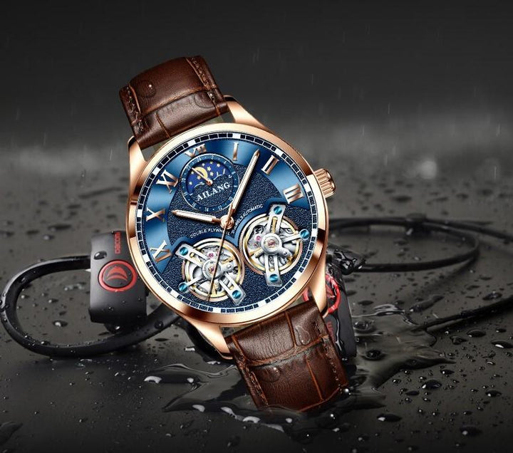 Tourbillon-Inspired Mechanical Business Watch