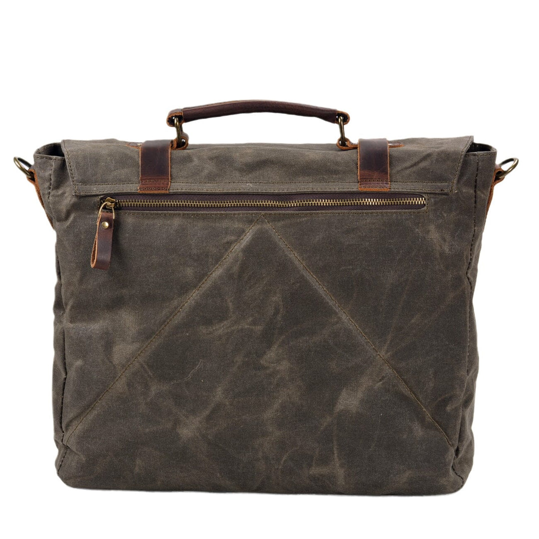 Broden Canvas and Leather Messenger Bag