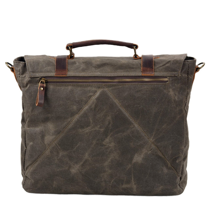 Broden Canvas and Leather Messenger Bag