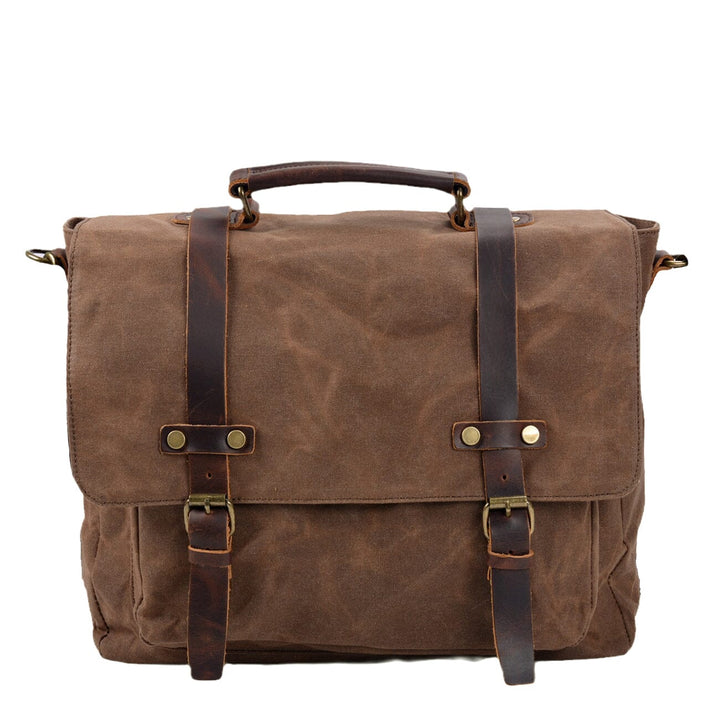 Broden Canvas and Leather Messenger Bag