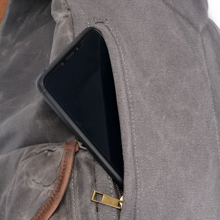 Canvas and Leather Sander Backpack