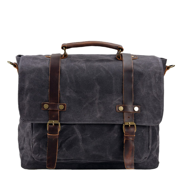 Broden Canvas and Leather Messenger Bag