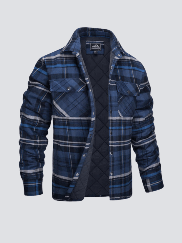 Iver - Striped Flannel Coat