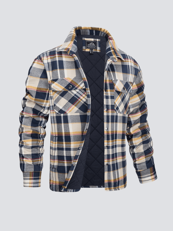 Iver - Striped Flannel Coat