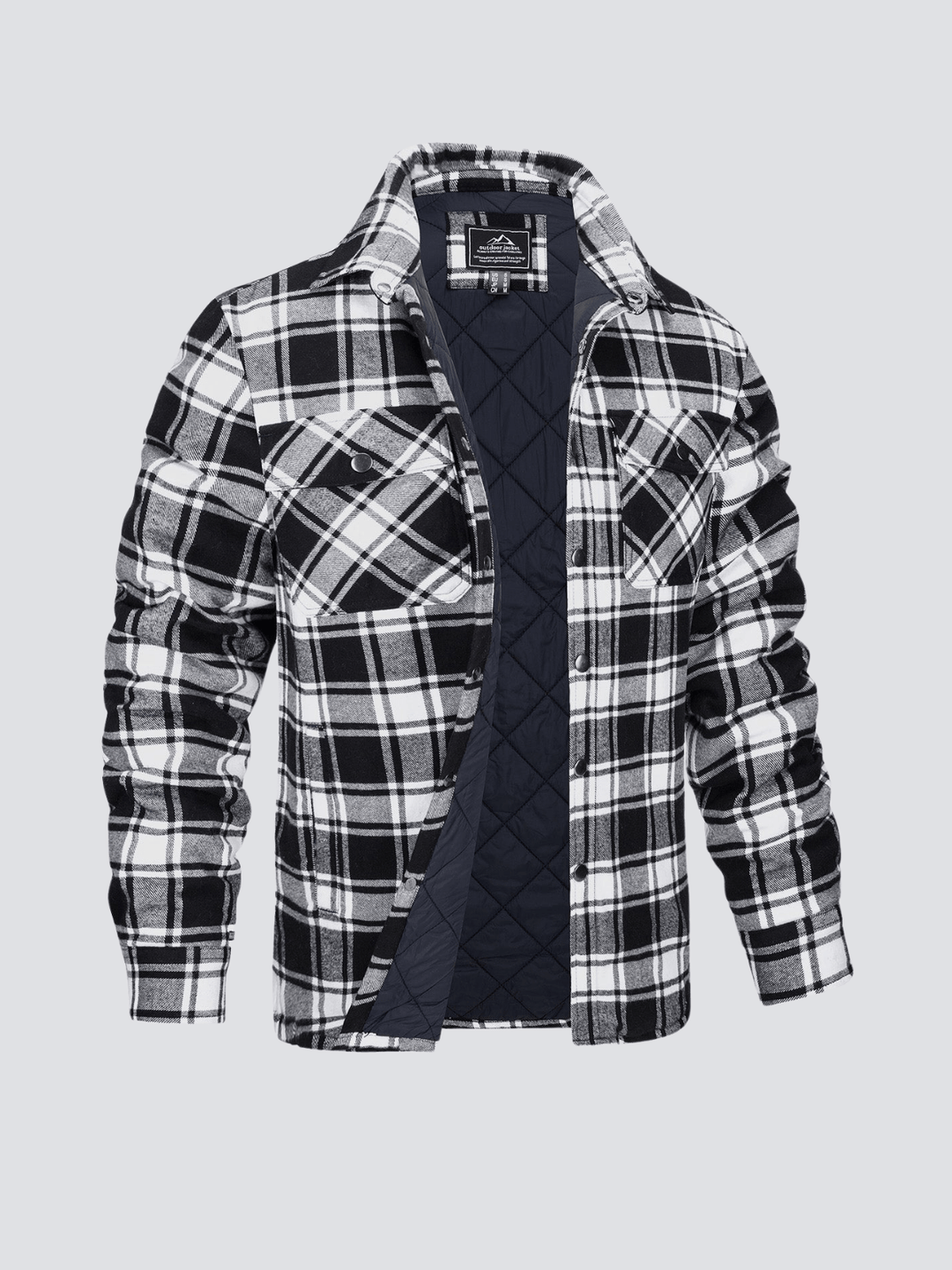 Iver - Striped Flannel Coat
