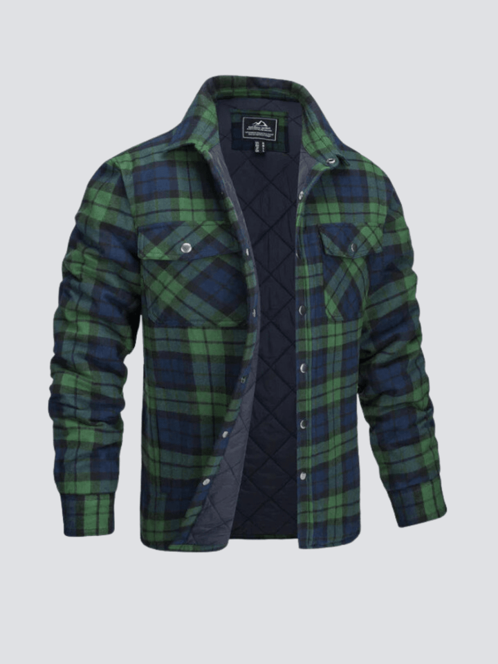 Iver - Striped Flannel Coat