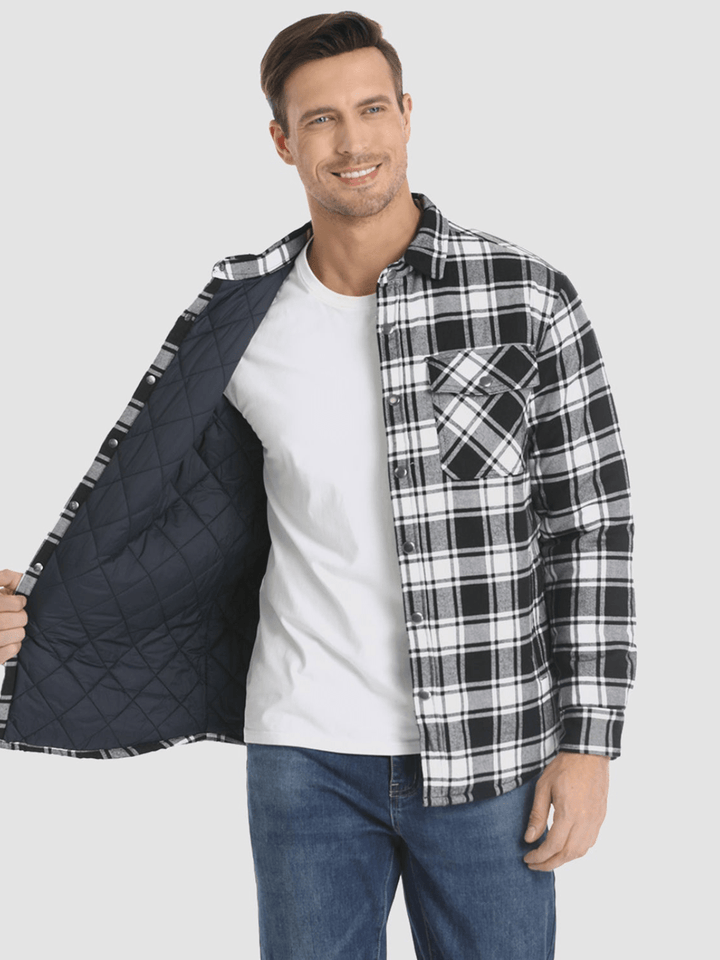 Iver - Striped Flannel Coat