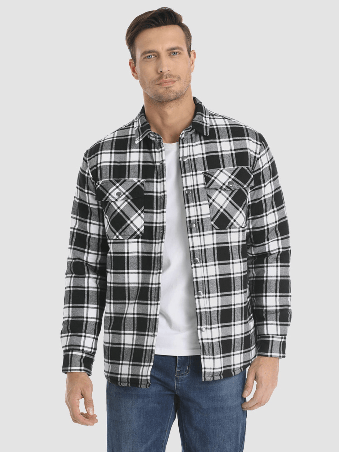 Iver - Striped Flannel Coat