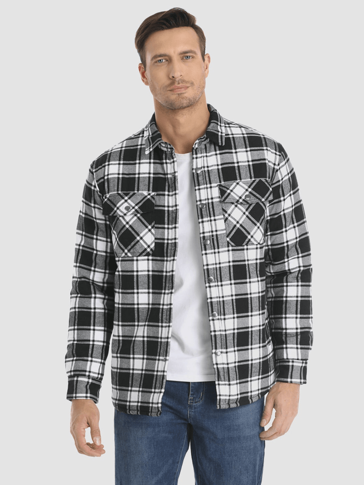 Iver - Striped Flannel Coat